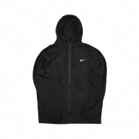 Nike 外套 Full Zip Fleece Jacket 男款 運動休閒 微刷毛 柔軟 連帽 黑 白 APS081-010