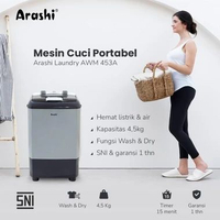 ARASHI AWM453A Mesin Cuci Mini 4,5Kg AWM 453 AWM 453A