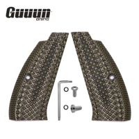 Guuun CZ 75 SP-01 Grips Full Size G10 CZ Grip Crosscut Texture