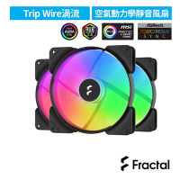【Fractal Design】Aspect RGB 14cm PWM 散熱風扇-黑-3入包裝