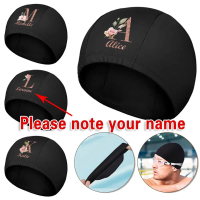 Customized name Topi renang Swimming Cap Kids Waterproof Boy Girl Pool Water Sports Training Gear Ca