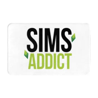 Sims Addict Door Mat Foot Pad Home Rug The Sims 4 The Black Simmer Xmiramira Ts4
