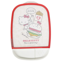 小禮堂 Hello Kitty 方形圓角塑膠砧板 磨刀石 佐料盤 切菜板 菜砧 (紅邊 速食)