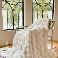 【情定巴黎】頂級輕奢 托斯卡納立體兔絨高效升溫雙面加厚暖暖毯150x200cm 三選一(型錄品)