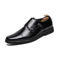Double Monk Strap Shoes Loafers Men Coiffeur Luxury Men Shoes Leather Italian Men Dress Shoes Wedding Zapatos Formales Hombre