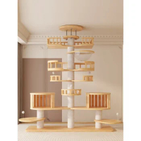 Large Multifunctional Sisal Post Multi-Story Cat Tree House Tower Cat Scratching Board Castle for Cats Pet Climbing Toy