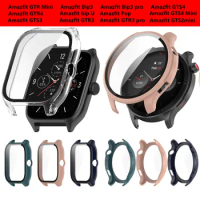 Smartwatch Protector Case for Huami Amazfit Gts2 Mini/Gtr3 pro/Amazfit Bip u/Gts4/Gtr4/Gts3pro PC Screen Protector Bumper Shell