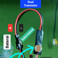 Sensor Lampu Layangan Dual Transistor saklar LDR Besar Super Terang dan Sensitif dengan Soket Batera