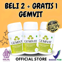 [PROMO BELI 2 + GRATiS 1] GEMVIT-Isi 30 Kapsul Original BPOM HALAL