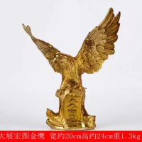 Brass eagle ornaments grand exhibition grand future Bronze Eagle company office desktop decoration business gifts