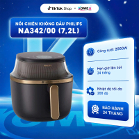 Nồi chiên không dầu Philips NA342/00 7.2 lít Menu nấu đa dạng Công nghệ RapidAir Plus - Bảo hành 24 
