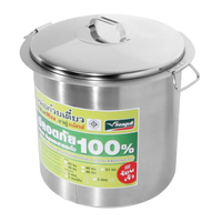 หม้อก๋วยเตี๋ยวสแตนเลส 2 ช่อง Value Max รุ่น แปซิฟิค ขนาด 14 นิ้ว สีเงิน
