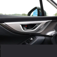 4PCS/SET ABS Interior Doors Handle Decorated Frame For Subaru XV 2018 2019 AA526