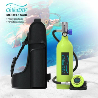 Chikadiv C400 Scuba Diving Equipment Breath Underwater Portable Oxygen Bottle Mini Scuba Tank Snorkeling Set