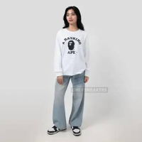 BAPE X JOSHUA VIDES COLLEGE WHITE LONG SLEEVE M