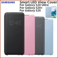 Original SAMSUNG Galaxy S20 S20+ S20 Plus S20 Ultra 5G Smart LED View Cover Sleep Case Protective Case All-Inclusive Anti-Fall