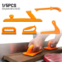 1/5 Piece Safety Push Block and Stick Set Ergonomic Handle with Maximum Grip Woodworking Tools for Table Saw Orange Safety Push
