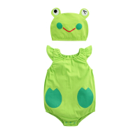 【Baby 童衣】任選 水果造型連身衣套裝 附帽子 51015(青蛙)