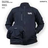 Jaket Motor Pria Softshell Windproof Driver Series Black L