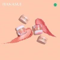 Hanasui Perfect Cheek Blush & Go Powder - Peach - Wajah, Loose, Teh, Compact, Lightening, Lasting