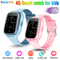 Children Smart Watches 4G Kids Phone Watch Large Screen GPS AGPS LBS WiFi SOS Music Playback Dual Camera Smartwatch Waterproof