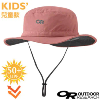 【美國 Outdoor Research】兒童款 Helios Sun Hat UPF50+ 抗紫外線透氣防曬大盤帽子/279929 粉灰