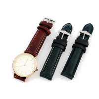Oil Wax Leather Watch Strap 16mm 18mm 19mm 20mm 21mm 22mm 24mm Watch Band Handmade Genuine Leather Watch Bracelet Accessories