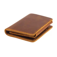 Handmade Genuine Leather Mens Wallet Designer Trifold Vintage Personalised Mens Leather Wallet