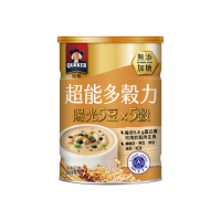 【QUAKER 桂格】超能多穀力陽光5豆x5穀-無添加糖(390g/罐)