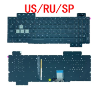 New US Russian Spanish Laptop RGB Keyboard For ASUS ROG FX504 FX504GD FX504GE FX504GM FX80 FX80GM FX505 FX86 FX705
