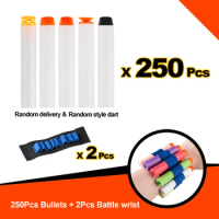 250PCS Darts For Nerf Solid hard head 7.2cm Refill Darts Toy Gun Bullets for Nerf Series Blasters Xmas Kid Children Gift