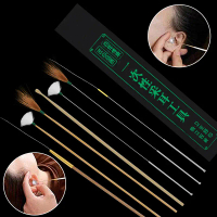 56pcs Feather Ear Pick Wax Remover Curette Telinga Dig Alat Spoon Cleaner Stick Ear Dig Tools Teling
