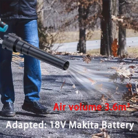 Brushless Powerful Lithium Battery Cordless Leaf Blower Electric Cordless Snow Blower For Makita 18V Battery (No Battery)