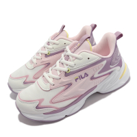 Fila 休閒鞋 Galvanic Current 女鞋 斐樂 復古 低飽和度 莫蘭迪色 老爹鞋 白 紫色 5J923V155