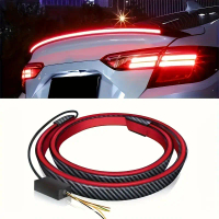 PCCDOW LED Car Light Strip - Red Ambient Interior/Exterior Lighting, 121. 92cm (4ft) Continuous LED