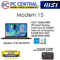 Real and effective MSI Modern 15 (B11M-027PH) Intel Core i5-1155G7 |   16gb RAM |   512gb SSD |   Wi