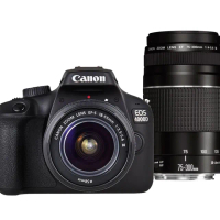 【Canon】EOS 4000D+18-55mm III+75-300mm III 雙鏡組(中文平輸)