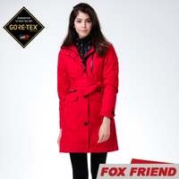 【FOX FRIEND 女 GORE-TEX 兩件式風衣《紅》】1962/防水外套/機能外套/旅遊/大衣