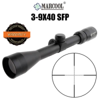 Marcool ALT 3-9X40 Rifle Scope SFP No Illumination Hunting Riflescope Tactical SFP Optical Sight for Airsoft Fits for .223 .308
