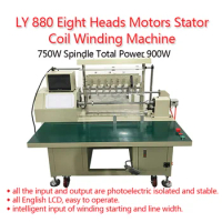 LY 880 Coil Winding Machine Eight Heads Motors Stator 750W Spindle Total Power 900W OEM Accepted