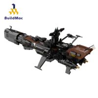 BuildMoc Technical Ship MOC Pirate Ship Space Pirate Captain Harlock-Battleship Arcadia Building Blocks Bricks Toys Gift