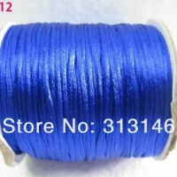 Wholesale 80M/Roll 1.5MM ROYAL BLUE Braided Macrame Nylon Chinese Knot Cord Beading Satin Shamballa String Thread Rope