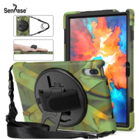Shockproof Kids Safe PC + Silicon Stand Shoulder Strap Tablet Cover For Lenovo Tab P11 Pro 2021 11.5 inch TB-J706F TB-J716F Case