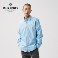 JOHN HENRY 牛津布長袖襯衫-三色