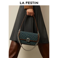 LA FESTIN 2024 New Women's bag Fashion Designer Handbags Retro Leather Bags Shoulder Bag Crossbody Bag free shipping