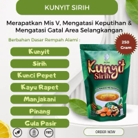 Bubuk Instan Kunyit Sirih 250Gram Mengatasi Biang Keringat