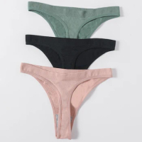 M-XL Women's Thongs Seamless G-string Female Brazilian Panties Sexy Underwear Cotton Briefs Low Waist Thongs Ladies Lingerie