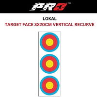TARGET FACE INDOOR LOKAL 3X20 CM / 40 CM TRIPLE FACE INDOOR VERTICAL RECURVE | TARGET SASARAN PANAH