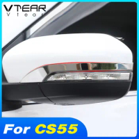 Vtear Rearview Mirror Frame Styling Anti-Scratch Trim Accessories Car Exterior Stickers Cover Decoration Parts For Changan CS55