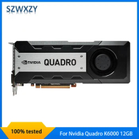 Original For Nvidia Quadro K6000 12GB DDR5 Graphics Video Cards Quadrok6000 Video Card Fast Ship